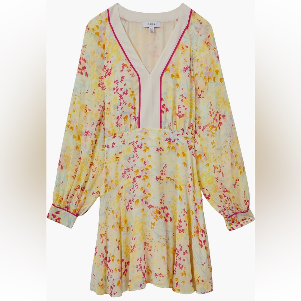 Reiss Molly Buttercup Long Sleeve Dress